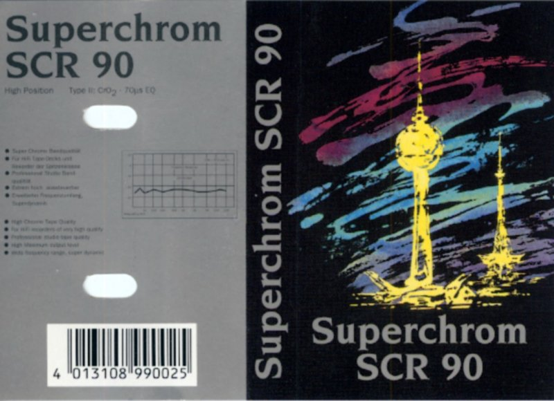 Compact Cassette SCR 90 Type II Chrome Germany
