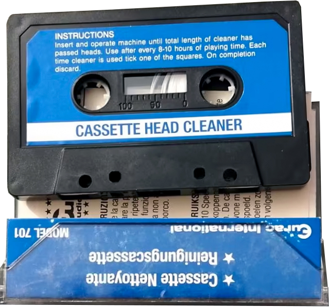 Compact Cassette Eurac "701" Cleaning Cassette Unknown Country