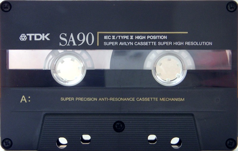 Compact Cassette TDK SA 90 "SA90" Type II Chrome 1991 North America