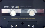 Compact Cassette TDK SA 90 "SA90" Type II Chrome 1991 North America