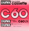 Compact Cassette Sanwa 60 Type I Normal 1976 Europe