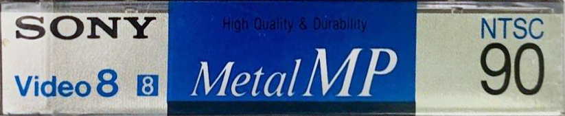 Video8, Hi8, Digital8 Sony MP 90 "Video8 P6-90MP" Type IV Metal North America