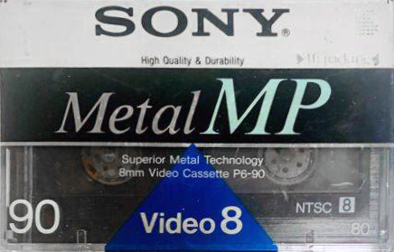 Video8, Hi8, Digital8 Sony MP 90 "Video8 P6-90MP" Type IV Metal North America
