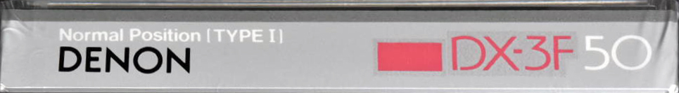 Compact Cassette Denon DX-3F 50 "DX3F50R" Type I Normal 1985 Japan