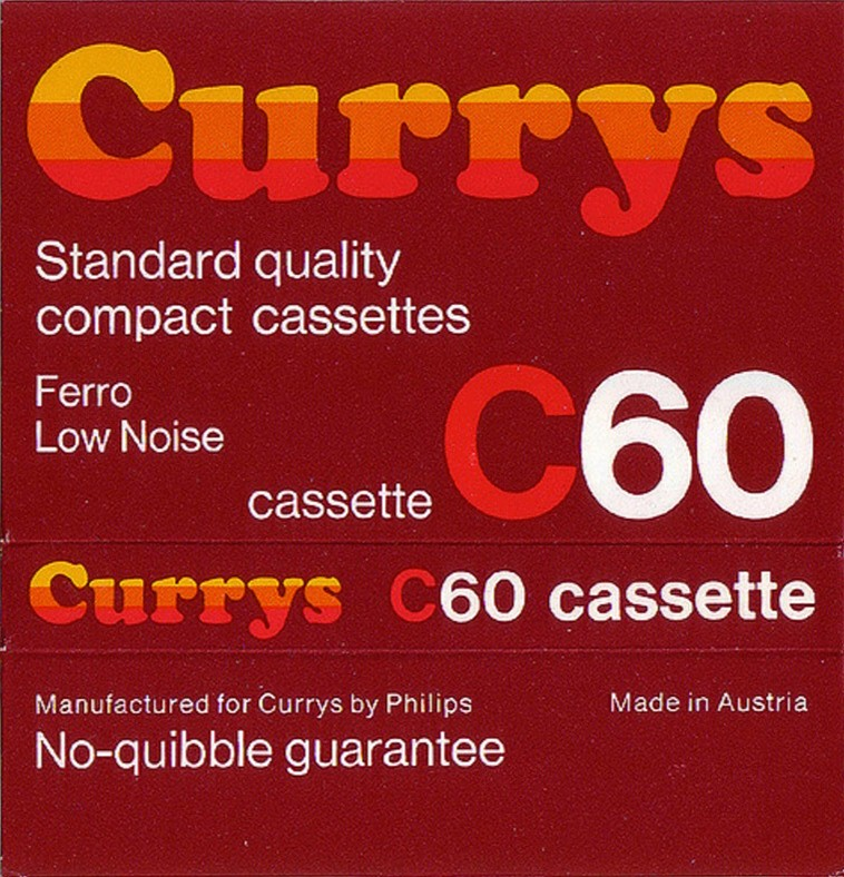 Compact Cassette Currys Standard 60 Type I Normal 1978 UK