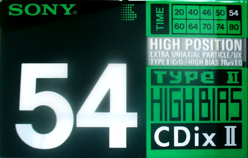 Compact Cassette: Sony  - CDix II 54