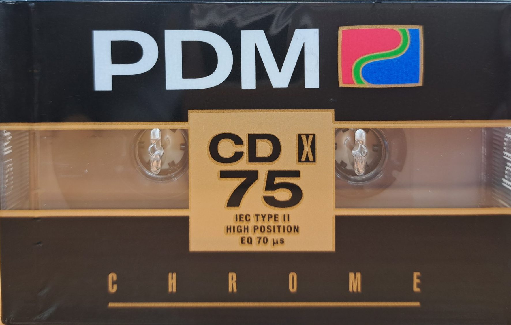 Compact Cassette PDM CD X 75 Type II Chrome 1990 Europe