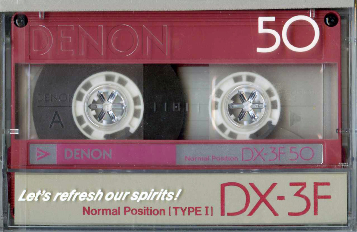 Compact Cassette Denon DX-3F 50 "DX3F50R" Type I Normal 1986 Japan