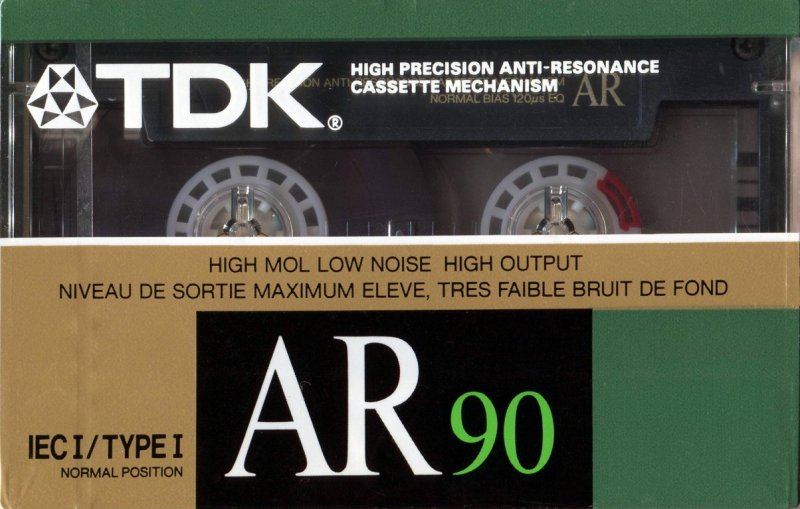 Compact Cassette TDK AR 90 "AR90" Type I Normal 1988 North America