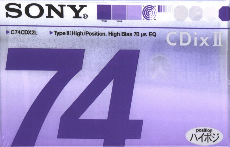 Compact Cassette: Sony  - CDix II 74