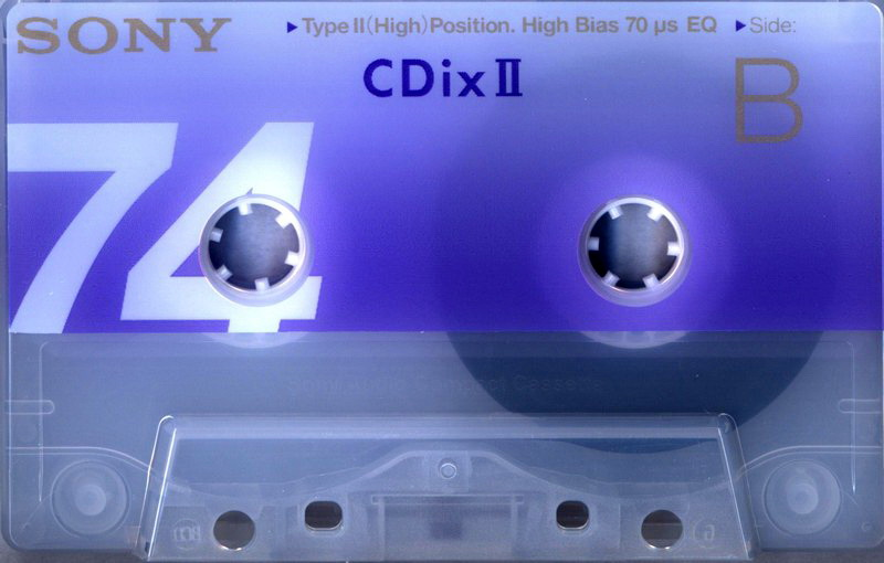 Compact Cassette: Sony  - CDix II 74