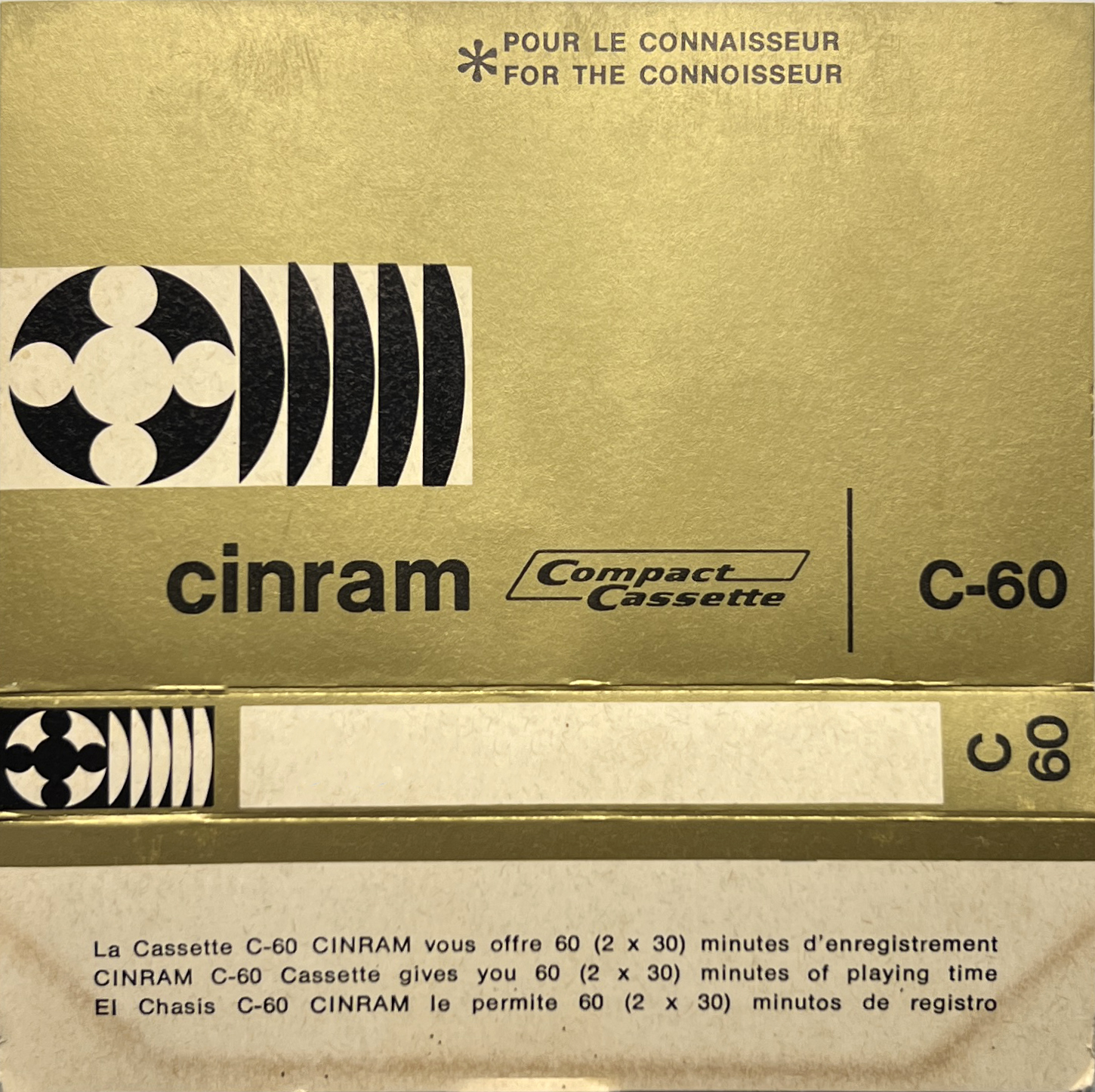 Compact Cassette Cinram 60 Type I Normal Canada