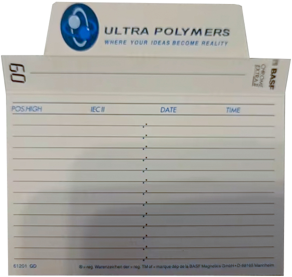 Compact Cassette BASF Chrome Extra II 60 "Ultra Polymers" Type II Chrome 1991 Germany