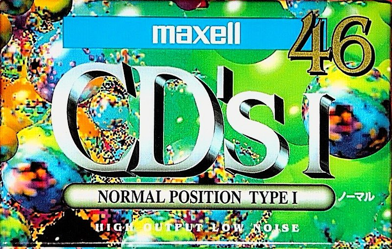Compact Cassette Maxell CD`s I / CD`s 1 46 "CDS1-46G" Type I Normal 1994 Japan