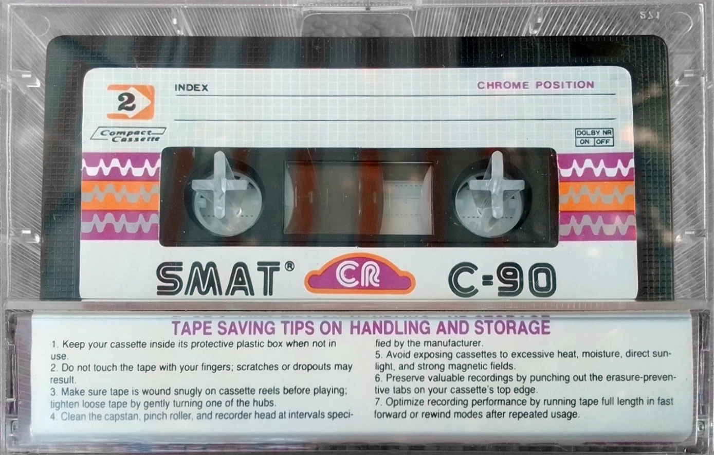 Compact Cassette Smat CR 90 Type II Chrome 1982 Europe