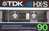 Compact Cassette TDK HX-S 90 Type II Chrome 1986 North America