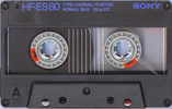 Compact Cassette Sony HF-ES 60 Type I Normal 1985 Europe
