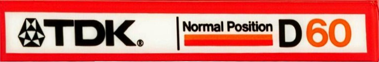 Compact Cassette TDK D 60 Type I Normal 1982 Australia, Europe