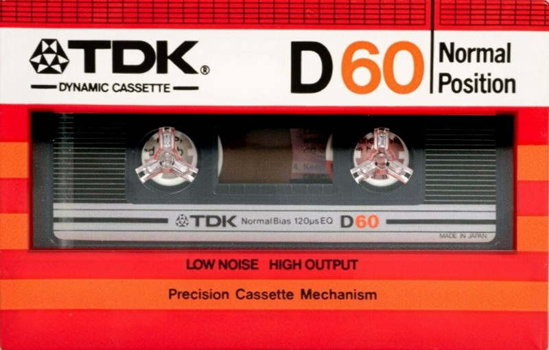 Compact Cassette TDK D 60 Type I Normal 1982 Australia, Europe