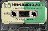 Compact Cassette Sony "CD-803" Demonstration Tape 1974 Japan