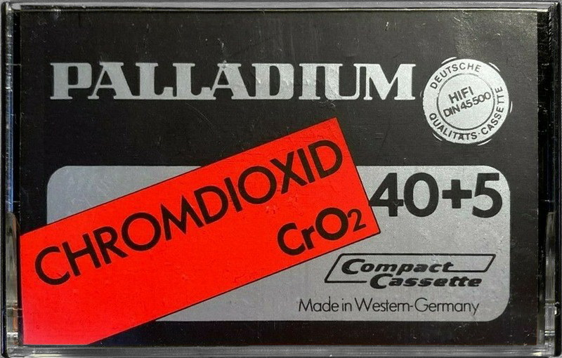 Compact Cassette Palladium 40+5 Type II Chrome 1981 Europe