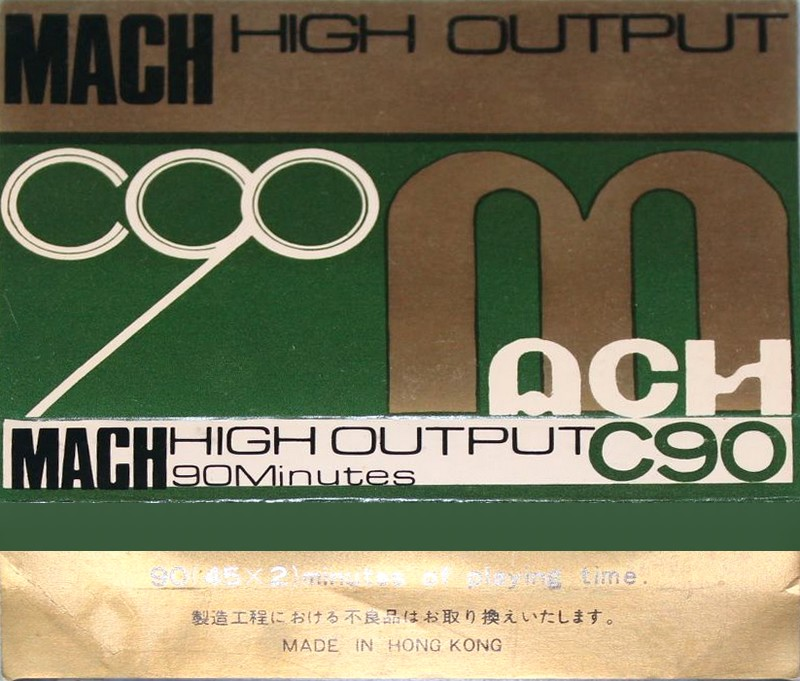 Compact Cassette Mach 90 Type I Normal Hong Kong
