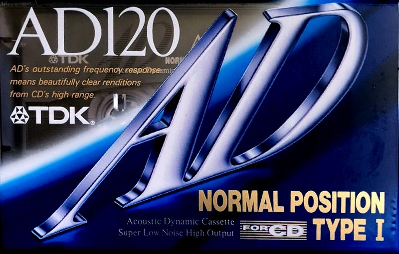 Compact Cassette TDK AD 60 "AD-60A" Type I Normal 1992 Japan