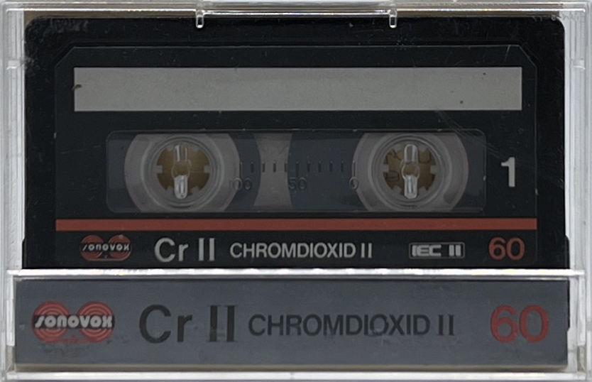 Compact Cassette Sonovox Cr II 60 Type II Chrome 1983 Portugal