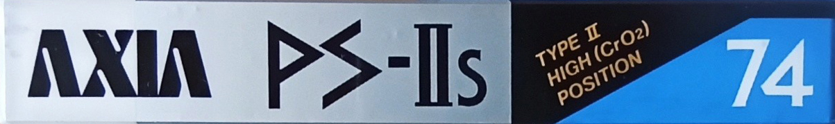 Compact Cassette AXIA PS-IIs 74 "PS-IIs 74 N" Type II Chrome 1988 Japan