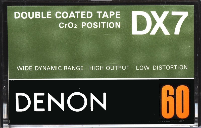 Compact Cassette Denon DX7 60 Type II Chrome 1978 Europe