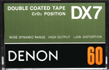 Compact Cassette Denon DX7 60 Type II Chrome 1978 Europe