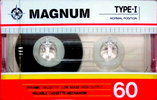 Compact Cassette Magnum 60 Type I Normal Worldwide