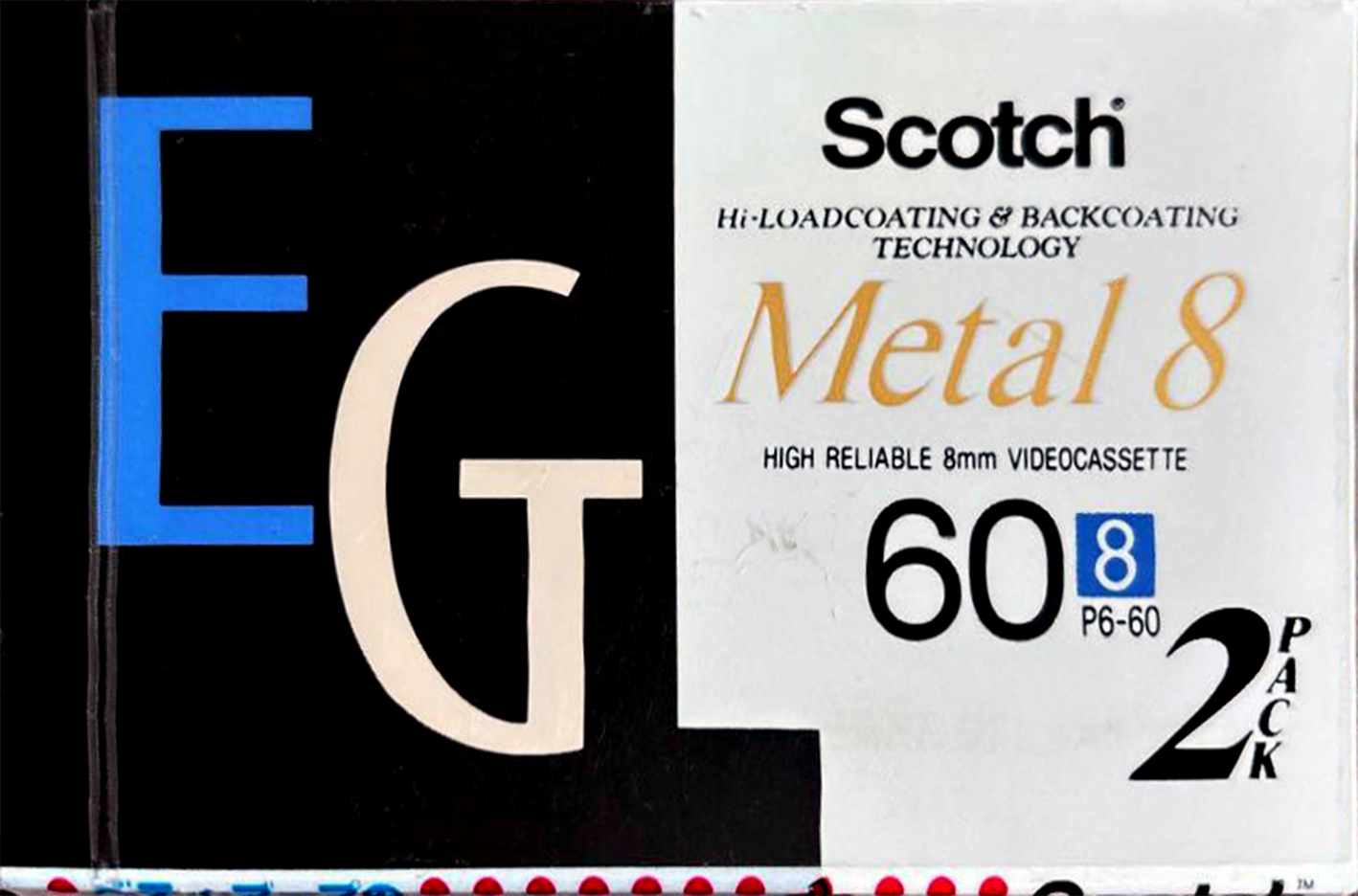 2 pack Scotch EG 60 Type IV Metal 1992 Japan