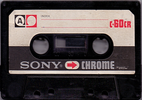 Compact Cassette Sony 60 "C-60CR" Type II Chrome 1971 Japan