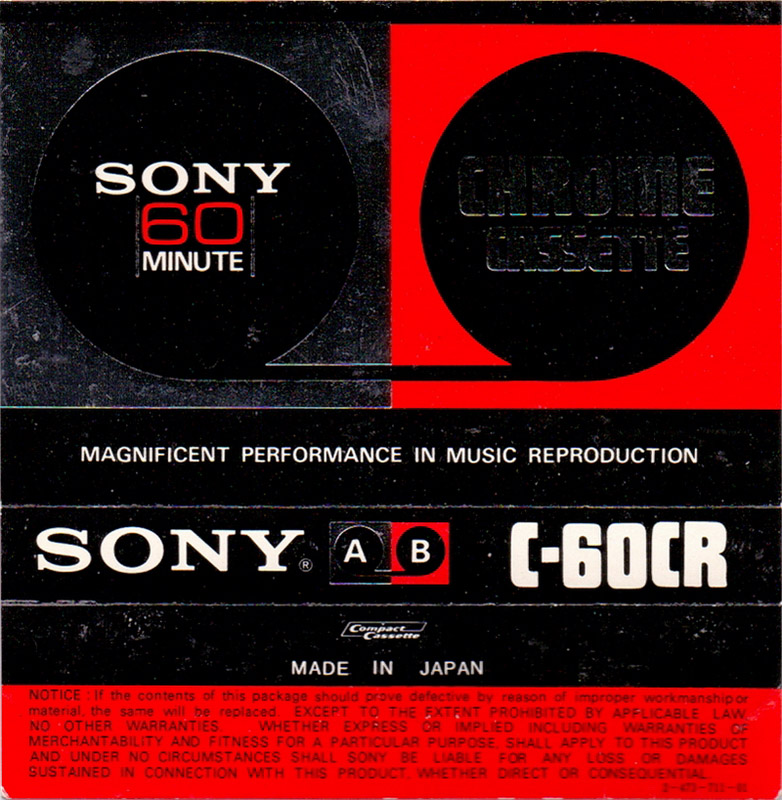 Compact Cassette: Sony  -  60