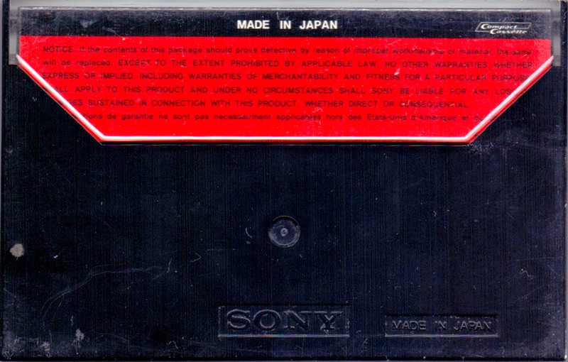 Compact Cassette: Sony  -  60