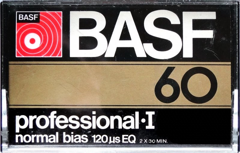Compact Cassette BASF Professional I 60 Type I Normal 1976 USA