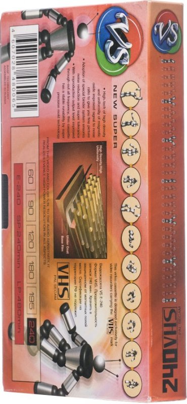 VHS, Video Home System VS New Super 240 Type I Normal Russia