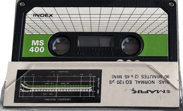 Compact Cassette Mark 90 "MS 400" Type I Normal Hong Kong