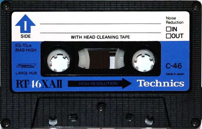 Compact Cassette Technics XA 46 "RT-45XAII" Type II Chrome 1979 Japan