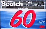 Compact Cassette Scotch 60 "S1-60N JM-0090-4356-5" Type I Normal 1994 Japan