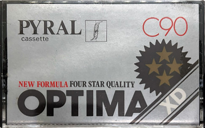 Compact Cassette Pyral Optima XD 90 Type I Normal 1981 UK