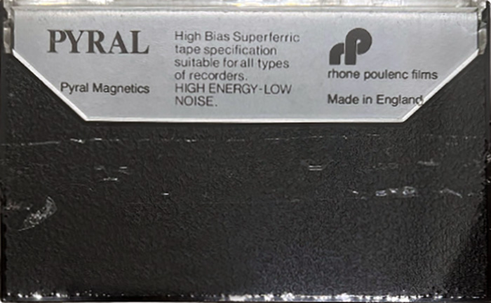 Compact Cassette Pyral Optima XD 90 Type I Normal 1981 UK