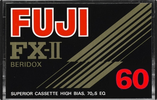 Compact Cassette Fuji FX-II 60 Type II Chrome 1977 Europe, North America