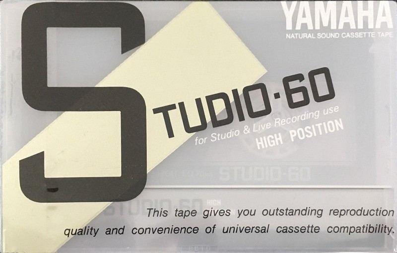 Compact Cassette Yamaha Studio 60 Type II Chrome 1986 Japan