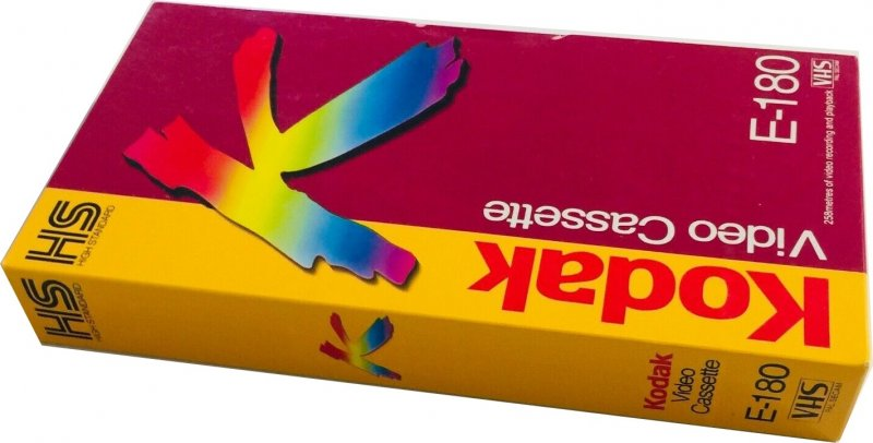 VHS, Video Home System Kodak HS 180 Type I Normal USA