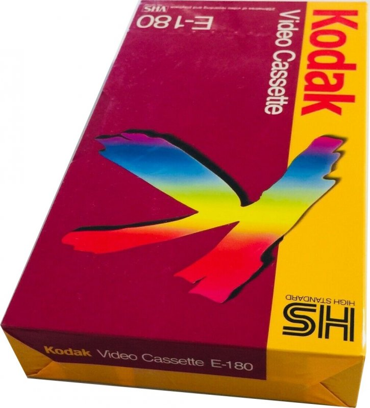 VHS, Video Home System Kodak HS 180 Type I Normal USA
