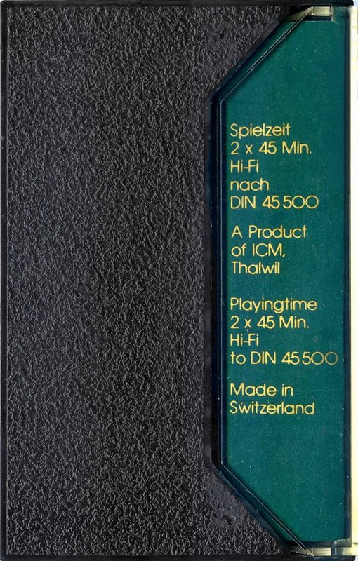 Compact Cassette ICM 90 Type I Normal 1980 Germany