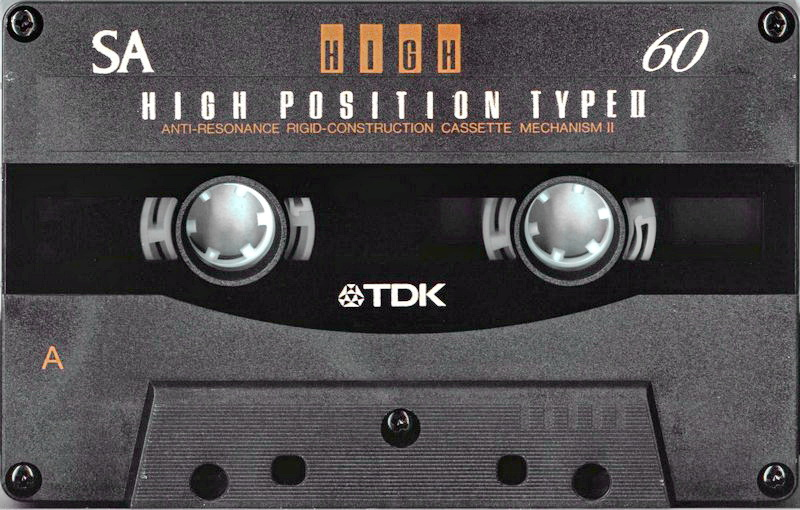 Compact Cassette TDK SA 60 "SA-60F" Type II Chrome 1994 Japan