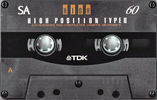 Compact Cassette TDK SA 60 "SA-60F" Type II Chrome 1994 Japan
